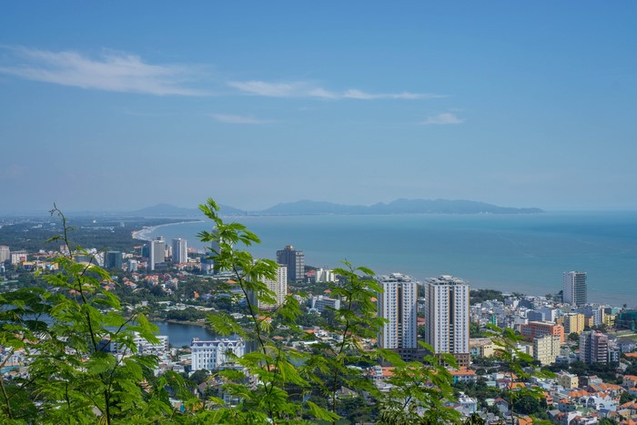 Vung Tau, Vietnam cityscape with ocean view