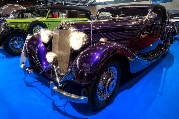 Violet 1938 Mercedes-Benz 320 A convertible