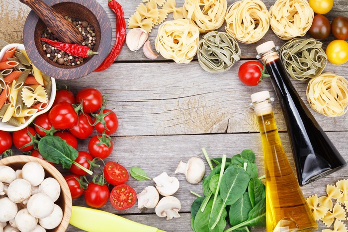 Ingredients for Italian Pasta Dish
