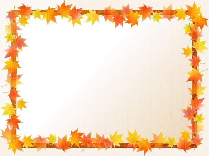 Autumn Maple Leaf Border Template