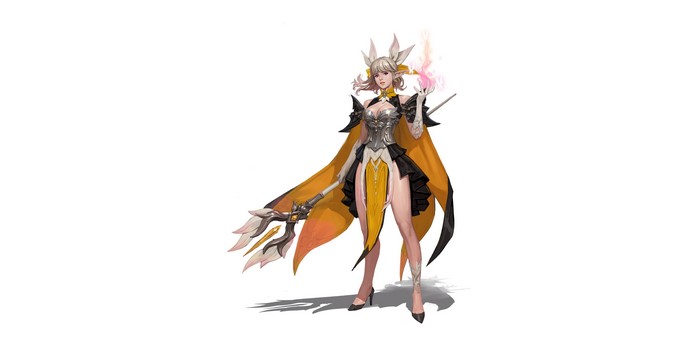 Lovely Wizard with Magic Staff