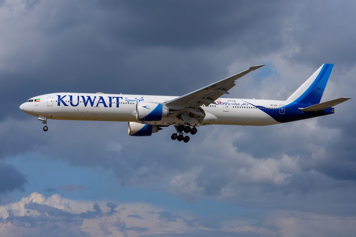 Boeing 777-300ER Kuwait Airways passenger airplane