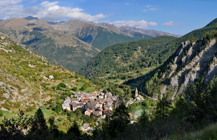 Saint-Dalmas Le Selvage Village in the French Alps
