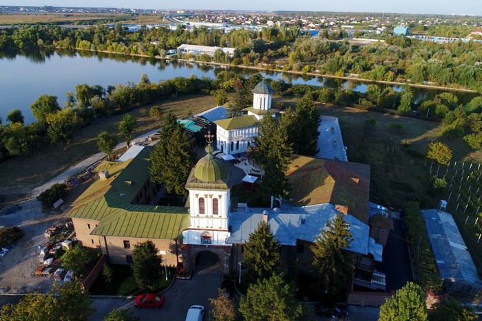Plumbuita Monastery, Bucharest, Romania, Aerial View