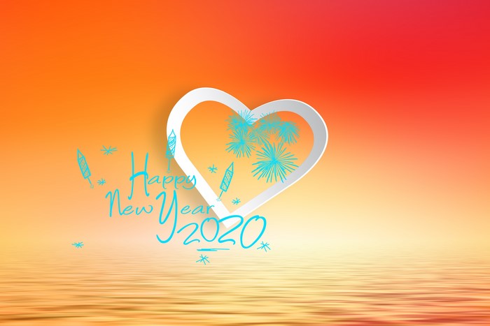 Happy New Year 2020 Heart