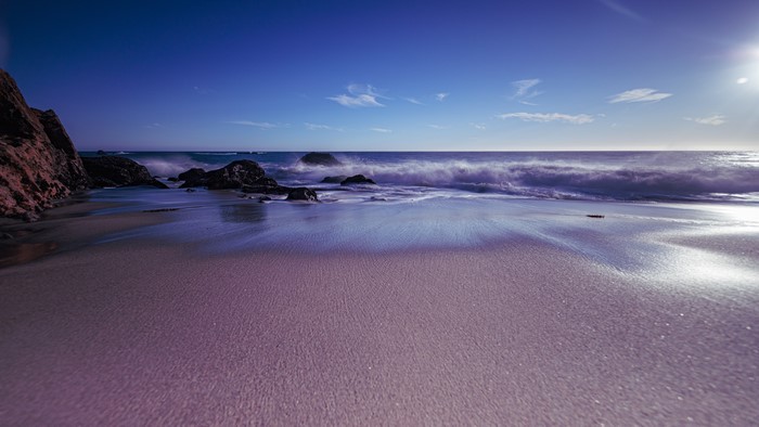 4K Coast Ocean Waves in California
