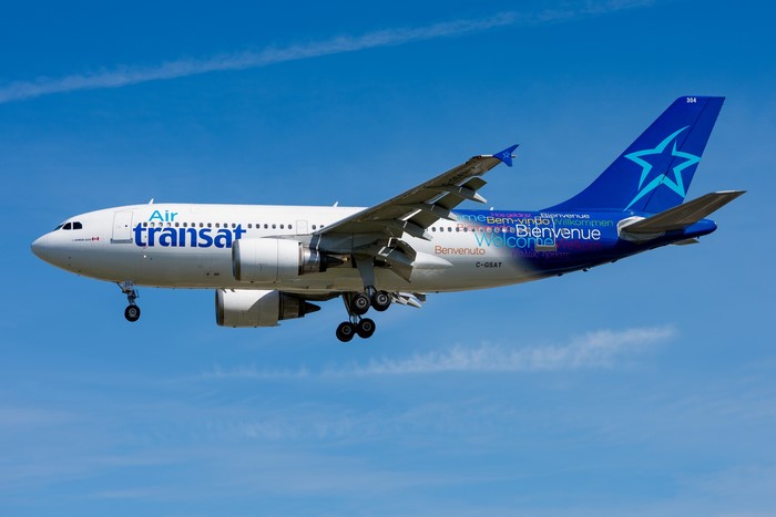Air Transat Airbus A310-300 C-GSAT landing