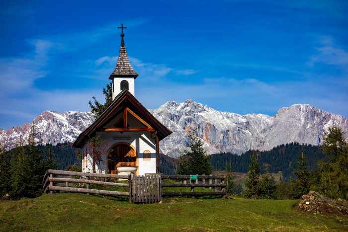 Chapel in the Austrian Mountains