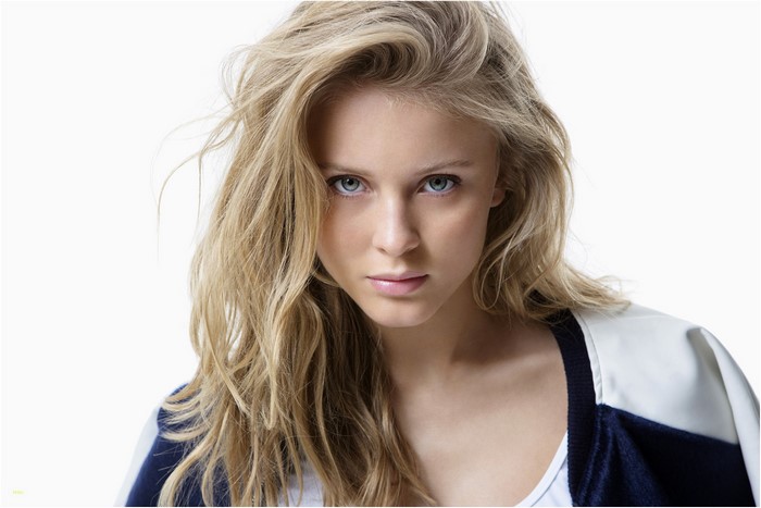 Zara Larsson Intense Blonde Hair Portrait