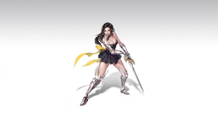 Warrior girl with sword by Hye Jeong Hwang