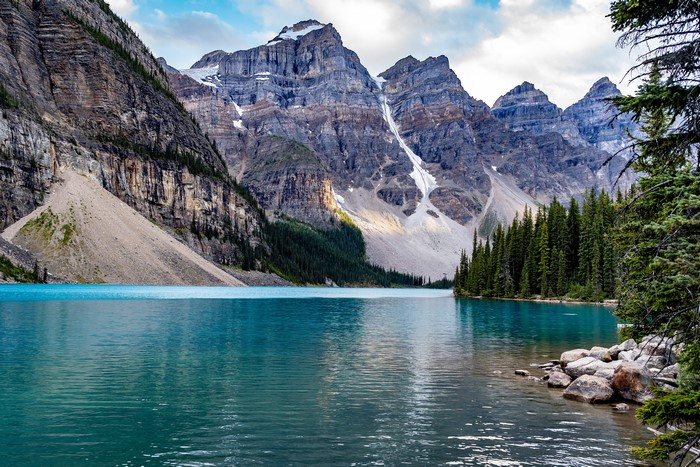 Moraine Lake and Mountains in Banff National Park, Canada