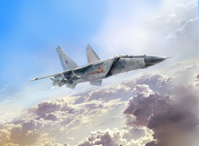 4K, Ivan Khivrenko, MiG-25PD, Painting Art, Airplane, Fighter Airplane ...