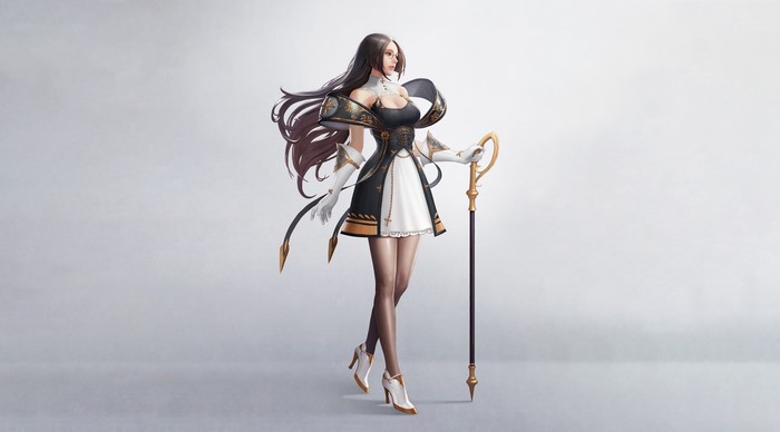 Priestess with Staff by Kyoung Min Yoo