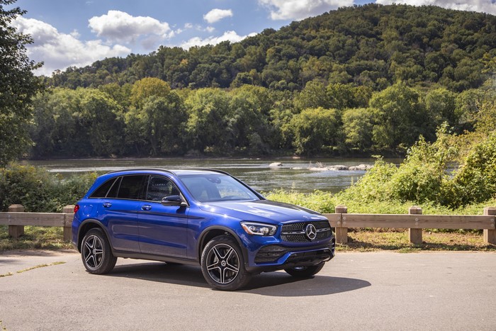 Blue 2020 Mercedes-Benz GLC 300 4MATIC AMG Line