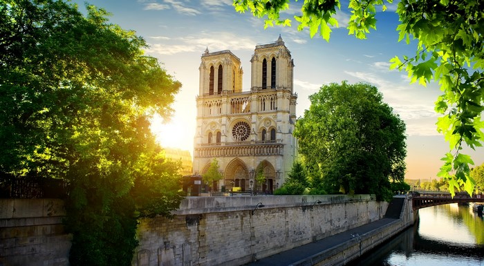 Notre Dame Cathedral in Paris, France