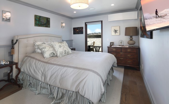 Bedroom Interior Design with Bed and Pillows