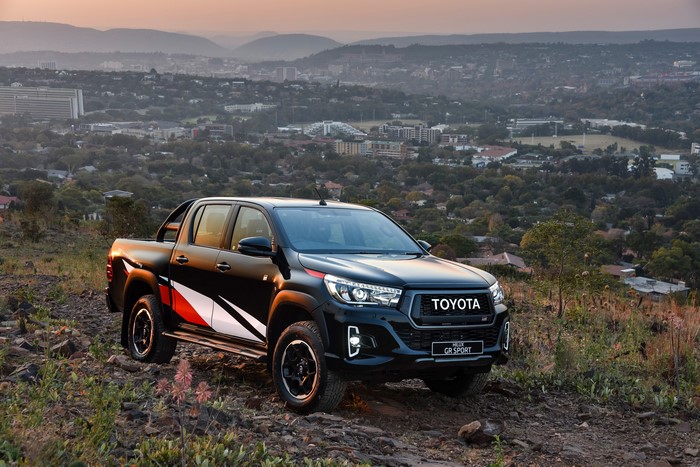 Black Toyota Hilux GR Sport Double Cab Pickup Truck