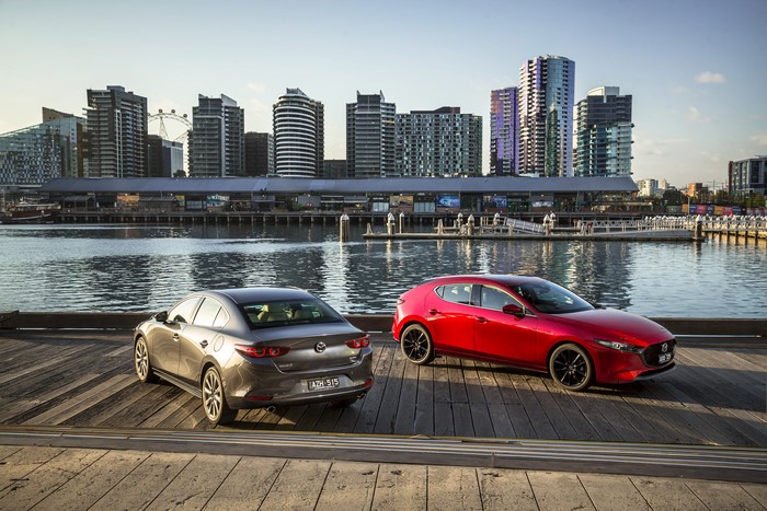 4K 2019 Mazda3 Sedan and Hatchback