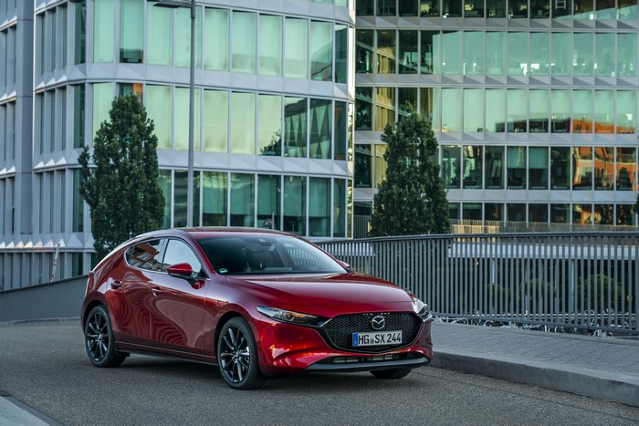 2019 Mazda3 Skyactiv-X Hatchback in Wine Color