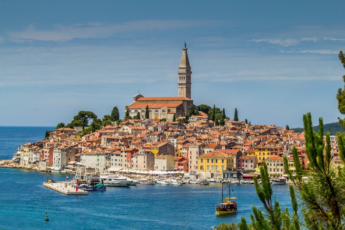Rovinj, Croatia: Coastal Town with Church and Marina