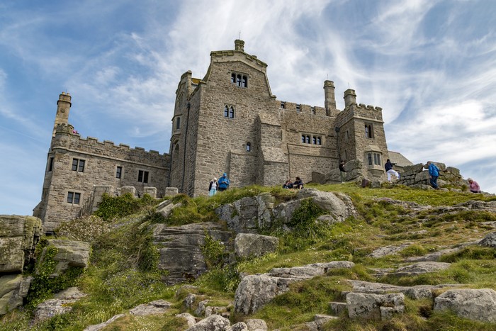 4K St Michael's Mount Castle in the United Kingdom