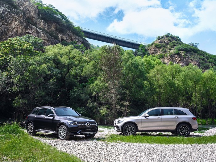 Two Mercedes-Benz GLC 300 L 4MATIC AMG Line Crossovers