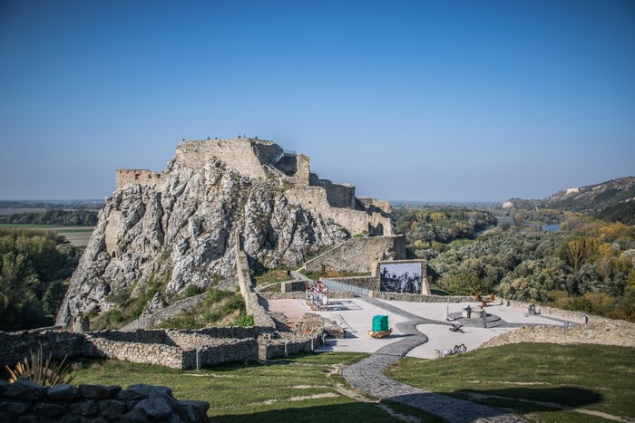 Devin Castle Ruins in Bratislava, Slovakia