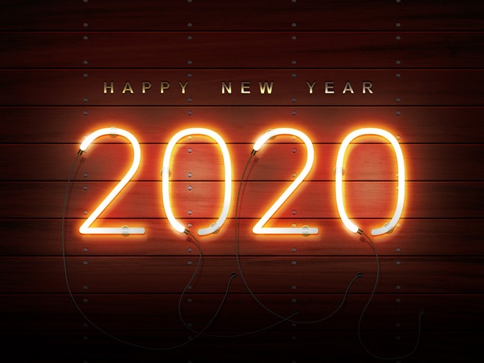 Happy New Year 2020 Neon Sign