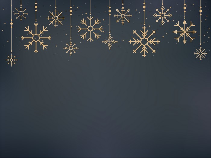 Christmas snowflakes on a gray background