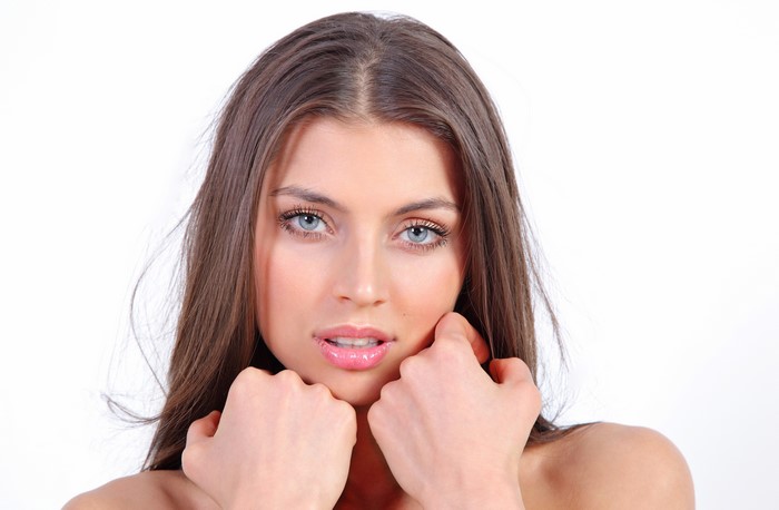 Valentina Kolesnikova with hands near face