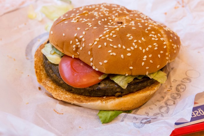 Burger King Hamburger with Lettuce and Tomato
