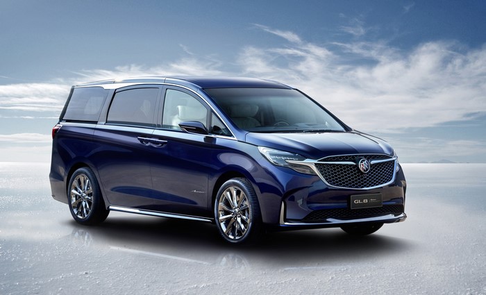 Blue Buick GL8 Avenir Concept Minivan