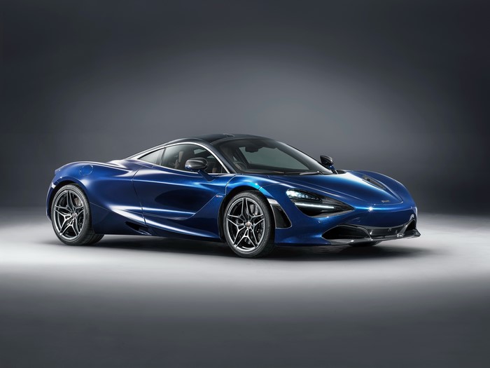 Blue McLaren 720S Coupe