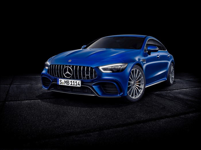 4K Blue Metallic Mercedes-Benz Concept GT-Class