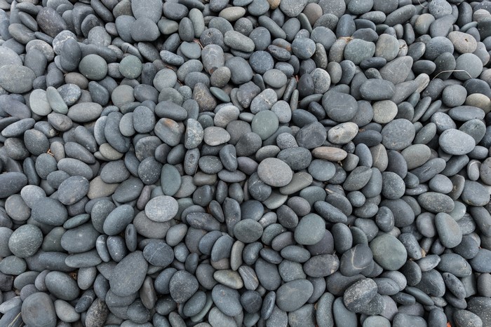 Texture of many gray stones