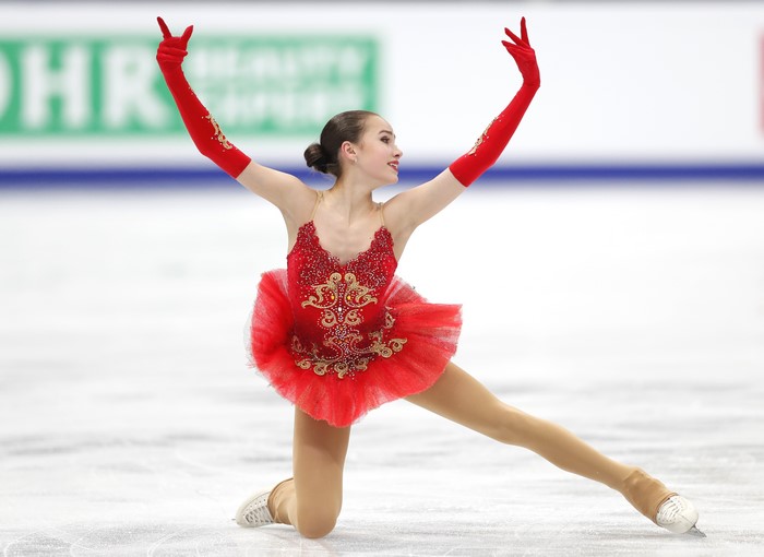 Alina Zagitova Figure Skating Pose