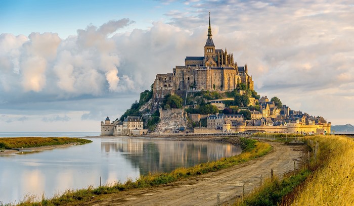 Mont Saint Michel fortress in France