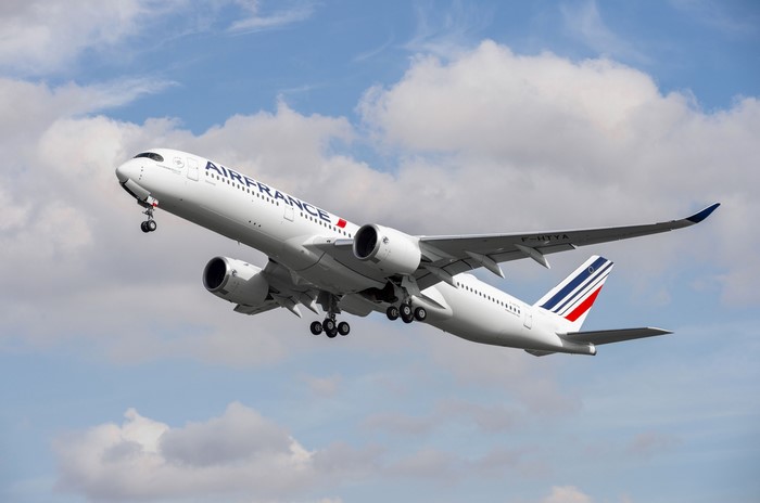 Air France Airbus A350-900 taking off