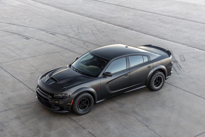 Matte Black Dodge Charger Twin Turbo SpeedKore