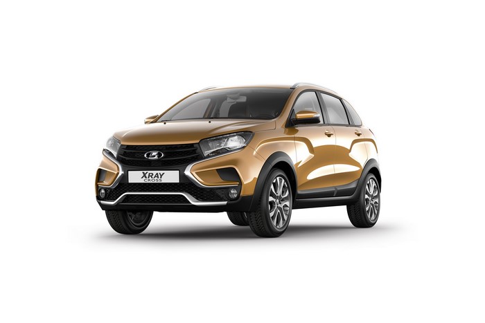 Lada XRAY Cross 2018 metallic gold crossover