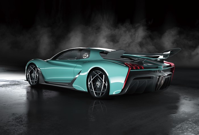 4K Hongqi S9 FAW 2019 Hypercar Back View