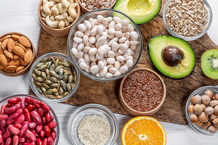 Assortment of Nuts, Beans, and Fruits