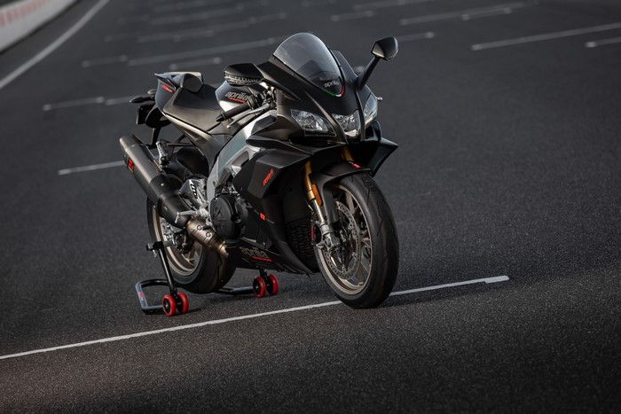 Black 2019 Aprilia RSV4 Factory Motorcycle