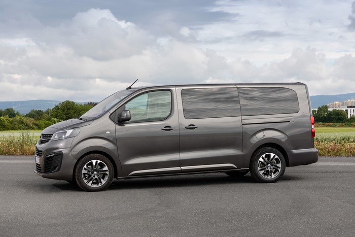 Grey Opel Zafira Life Minivan