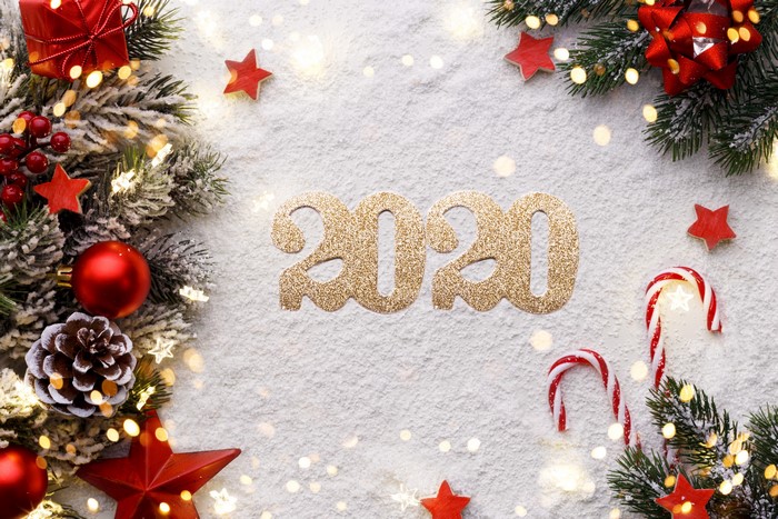 2020 Christmas Decorations with Snow and Lights