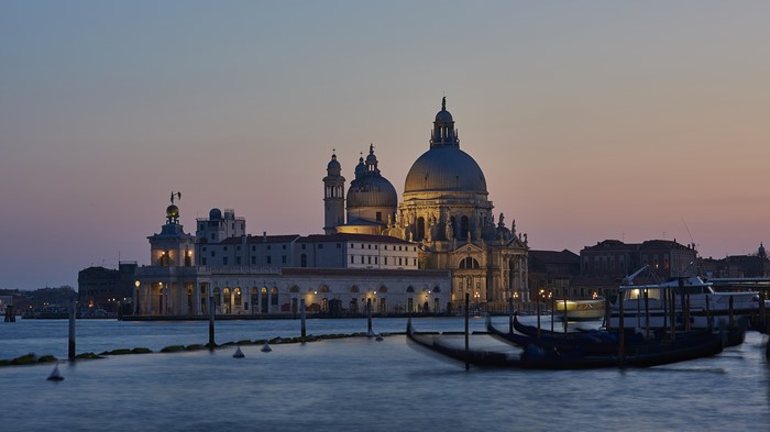 4K Santa Maria della Salute Cathedral in Venice, Italy