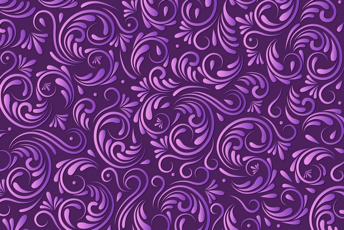 Purple floral tracery texture