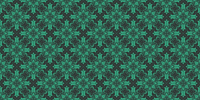 Green Tracery Texture Pattern