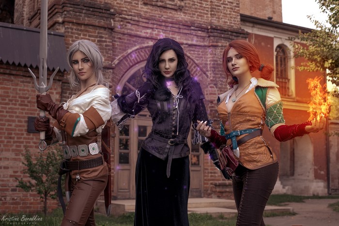 Ciri, Triss, and Yennefer from The Witcher 3: Wild Hunt