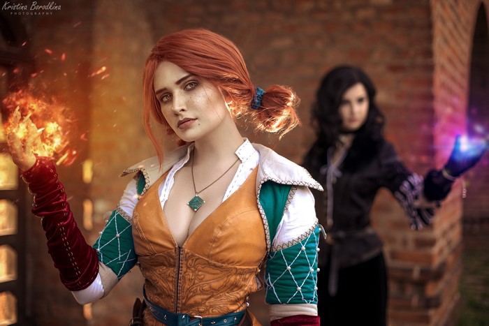Triss Merigold and Yennefer in Magical Duel